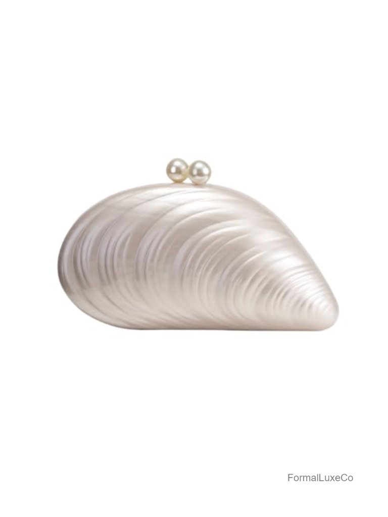 Acrylic Marble Clutch Evening Bag With Detachable Chain Shoulder Strap Wedding